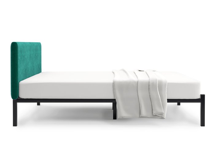 Кровать Лофт Mellisa Steccato 120х200 темно-зеленого цвета без подъемного механизма - лучшие Кровати для спальни в INMYROOM
