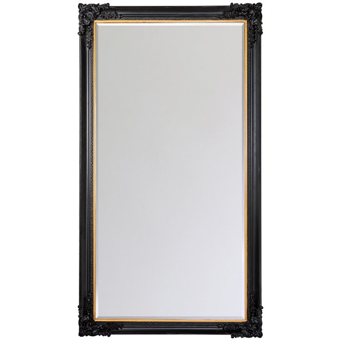 Зеркало настенное Моррис в раме черного цвета