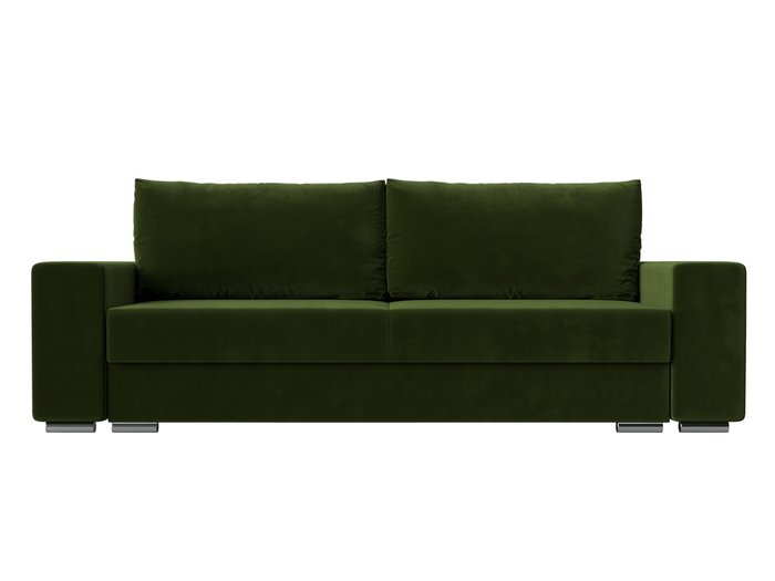 Прямой диван-кровать Дрезден зеленого цвета - купить Прямые диваны по цене 54999.0