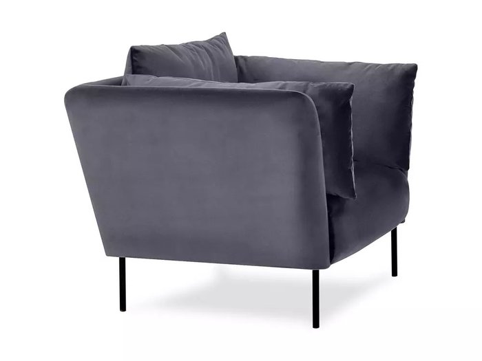 Кресло Copenhagen в обивке из велюра темно-серого цвета - лучшие Интерьерные кресла в INMYROOM