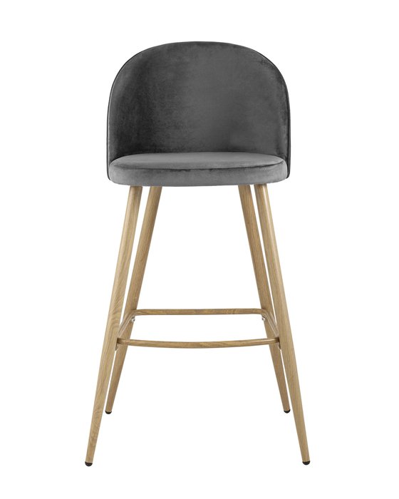 Стул барный Лион серого цвета - лучшие Барные стулья в INMYROOM