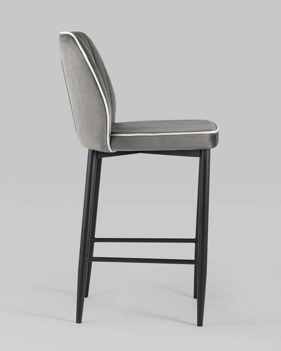 Стул полубарный Лоренс серого цвета - лучшие Барные стулья в INMYROOM
