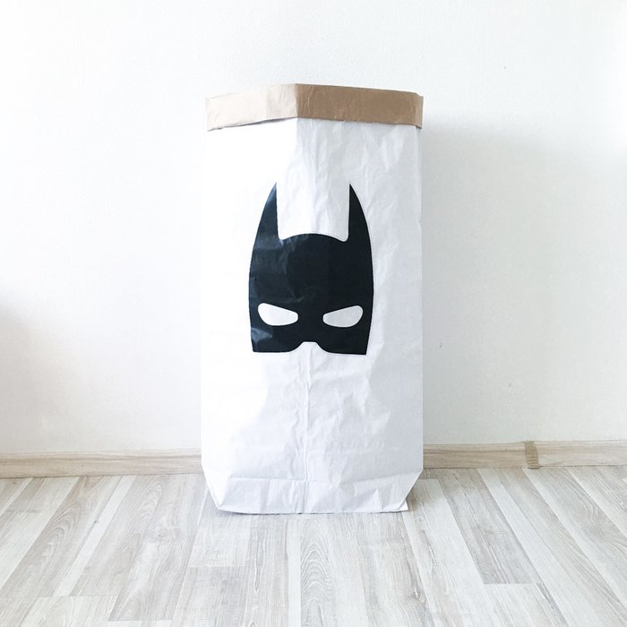 Эко-мешок для игрушек из крафт бумаги Batman