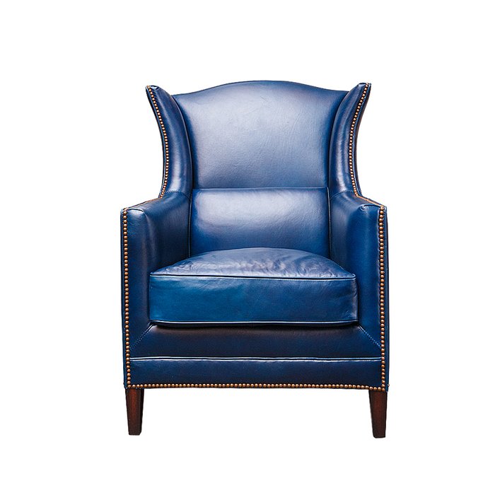 Кресло синего цвета