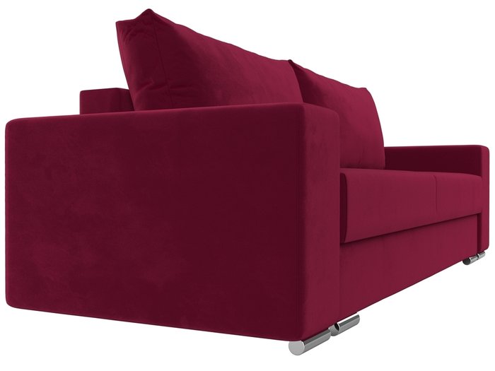 Прямой диван-кровать Дрезден бордового цвета - лучшие Прямые диваны в INMYROOM