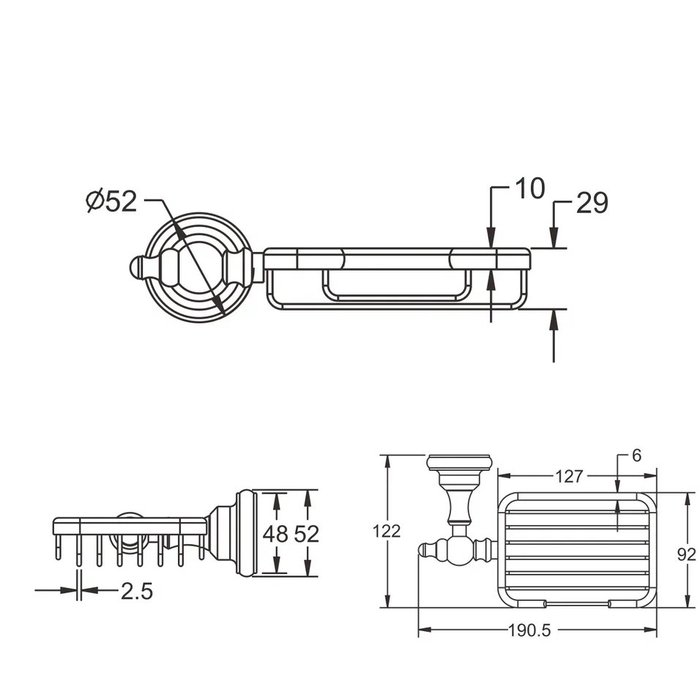 Мыльница Rose RG1104, хром - купить Мыльницы по цене 2514 Мыльница Rose RG1104, хром - купить Мыльницы по цене 2514