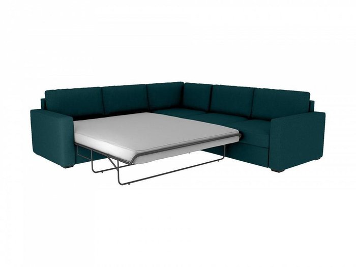 Угловой диван-кровать Peterhof сине-зеленого цвета - лучшие Угловые диваны в INMYROOM