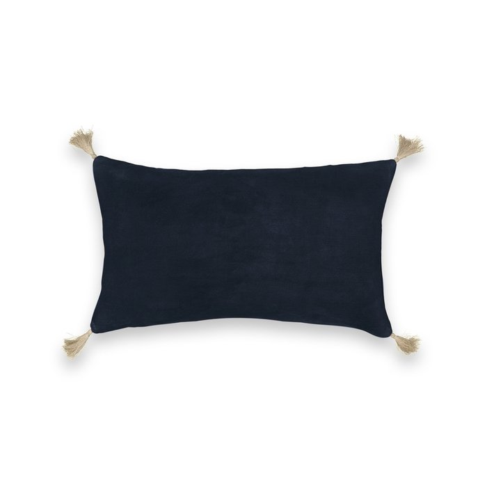 Чехол на подушку велюровый Cacolet темно-синего цвета - купить Чехлы для подушек по цене 2895.0
