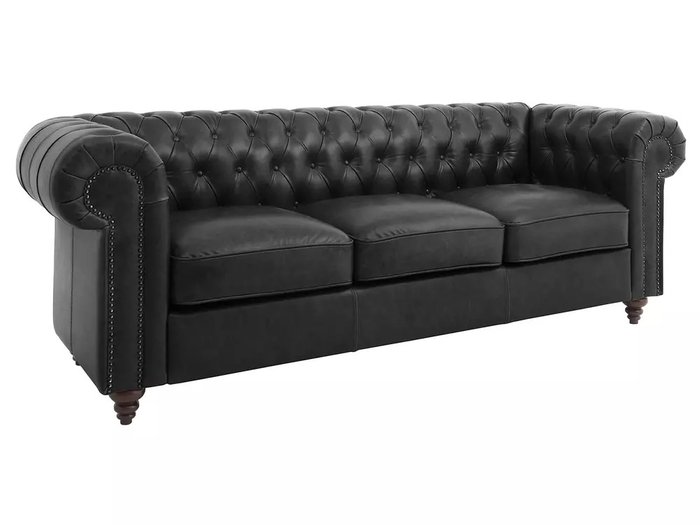Диван Chester Classic черного цвета - купить Прямые диваны по цене 310770.0