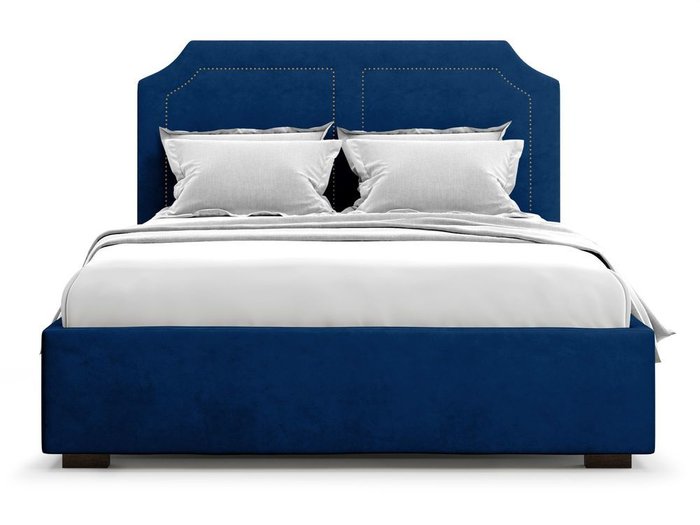 Кровать с подъемным механизмом Lago 140х200 синего цвета - купить Кровати для спальни по цене 40000.0