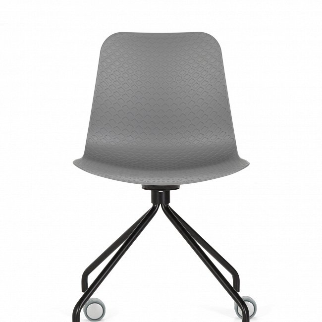Стул Glide на колесиках серого цвета - лучшие Офисные стулья в INMYROOM