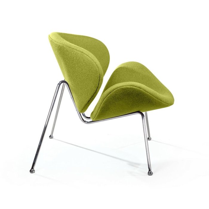 Лаунж кресло Slice зеленого цвета - лучшие Интерьерные кресла в INMYROOM