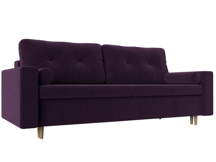Прямой диван-кровать Белфаст фиолетового цвета (тик-так)