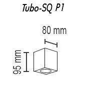 Потолочный светильник TopDecor Tubo8 SQ P1 18 - купить Потолочные светильники по цене 1400.0