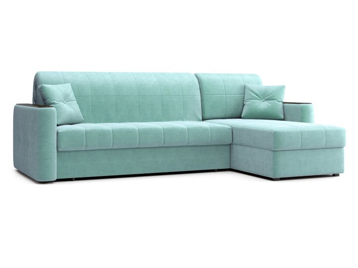 Угловой диван-кровать Ницца мятного цвета - купить Угловые диваны по цене 78975.0