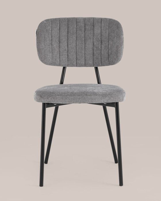 Стул Ханна серого цвета - лучшие Обеденные стулья в INMYROOM
