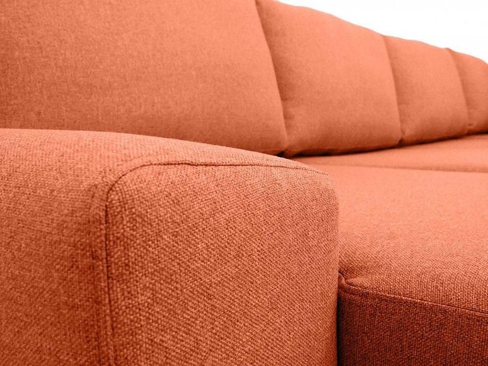 Угловой диван-кровать Petergof кораллового цвета - лучшие Угловые диваны в INMYROOM