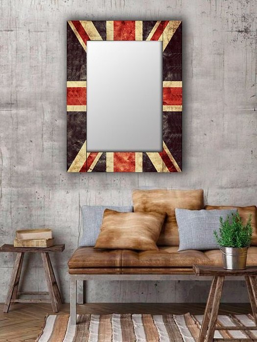 Настенное зеркало Британия в раме из массива сосны 50х65 - лучшие Настенные зеркала в INMYROOM