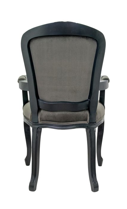 Стул с подлокотниками Gran arm grey серого цвета - лучшие Обеденные стулья в INMYROOM