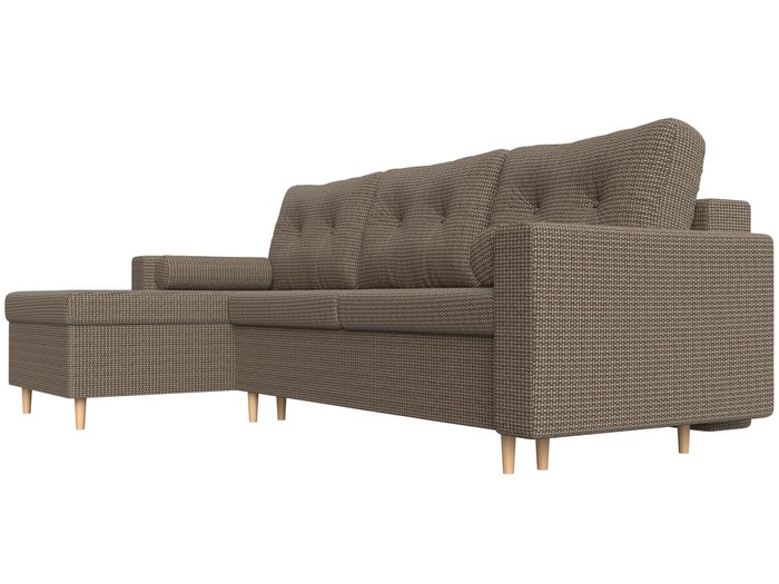 Угловой диван-кровать Белфаст бежево-коричневого цвета левый угол - лучшие Угловые диваны в INMYROOM