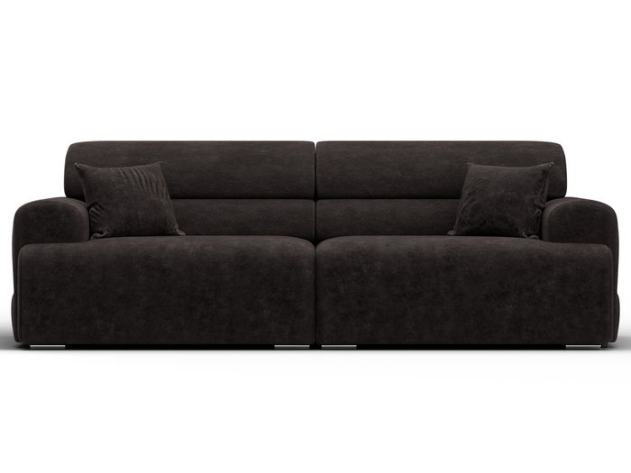 Диван Лига-109 темно-коричневого цвета - купить Прямые диваны по цене 87990