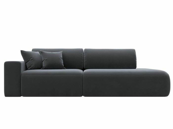 Диван-кровать Лига 036 Модерн темно-серого цвета с левым подлокотником - купить Прямые диваны по цене 74999.0