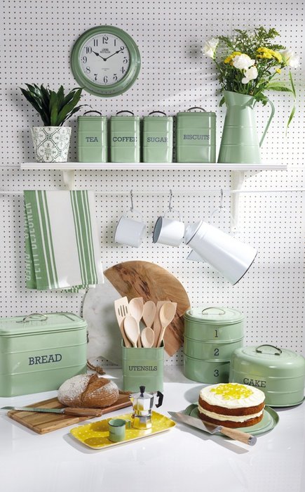 Ёмкость для хранения кофе Living Nostalgia green - лучшие Емкости для хранения в INMYROOM Ёмкость для хранения кофе Living Nostalgia green - лучшие Емкости для хранения в INMYROOM