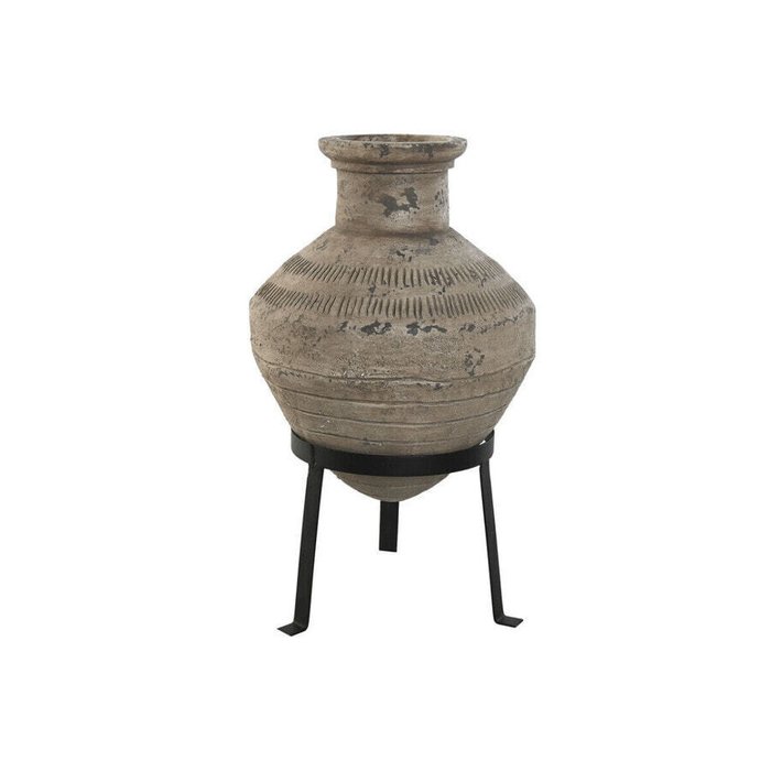 Кувшин Home ESPRIT Чёрный Бежевый Металл магний 28 x 28 x 47 cm Кувшин Home ESPRIT Чёрный Бежевый Металл магний 28 x 28 x 47 cm