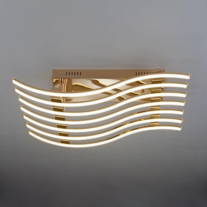 Потолочный светодиодный светильник 90091/7 золото - лучшие Потолочные светильники в INMYROOM