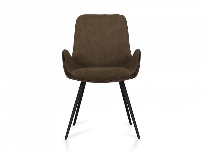 Кресло Dali коричнево-зеленого цвета - лучшие Обеденные стулья в INMYROOM