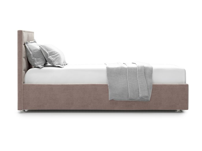 Кровать Premium Milana 90х200 коричнево-бежевого цвета с подъемным механизмом - лучшие Кровати для спальни в INMYROOM