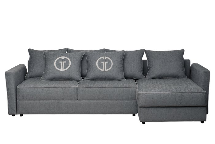 Угловой диван-кровать Sorrento темно-серого цвета