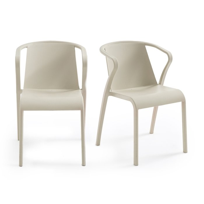 Комплект из двух стульев Predsida бежевого цвета