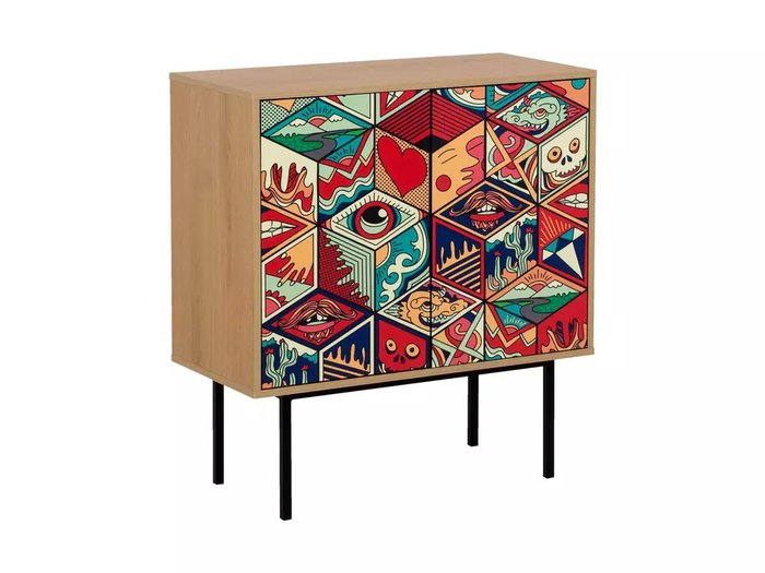 Комод Boho коричневого цвета на металлических ножках - купить Комоды по цене 31000.0