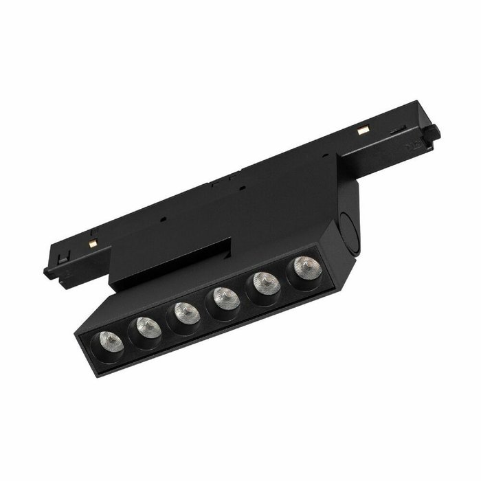 Трековый магнитный светильник Arlight MAG-ORIENT-DOTS-FOLD-S195-6W Day4000 (BK, 30 deg, 48V) 041921 - лучшие Трековые светильники в INMYROOM Трековый магнитный светильник Arlight MAG-ORIENT-DOTS-FOLD-S195-6W Day4000 (BK, 30 deg, 48V) 041921 - лучшие Трековые светильники в INMYROOM