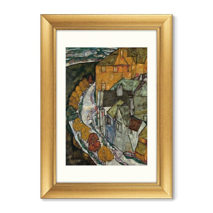 Набор из 2-х репродукций картин в раме Дуга домов II (Островной город), 1915г. - купить Картины по цене 29998