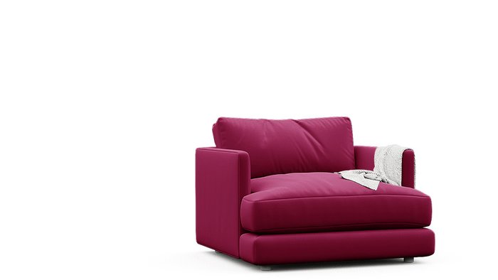 Кресло Ибица красного цвета - лучшие Интерьерные кресла в INMYROOM