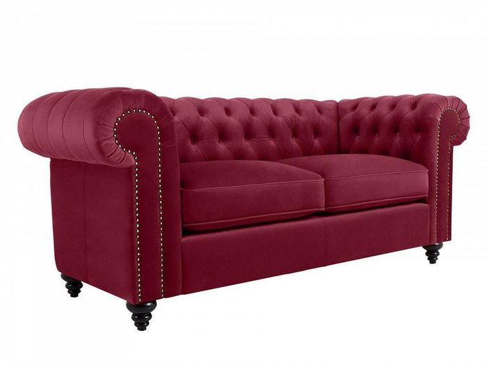 Диван Chester Classic бордового цвета - купить Прямые диваны по цене 86940.0