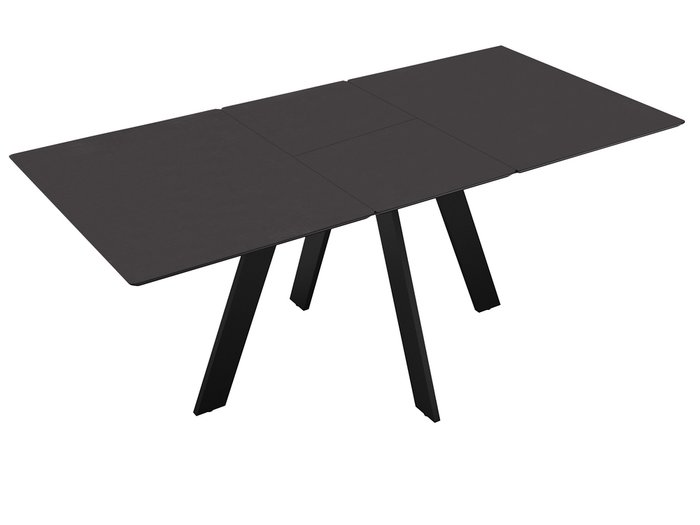 Раздвижной обеденный стол DikLine DKD140 черного цвета - купить Обеденные столы по цене 45190
