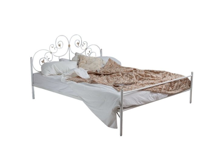 Кованая кровать Афина 1.4 с одной спинкой 140х200