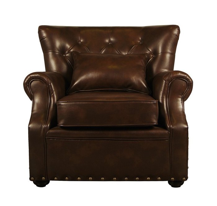 Мягкое кожанное кресло Люкс в кабинет - купить Интерьерные кресла по цене 68963.0