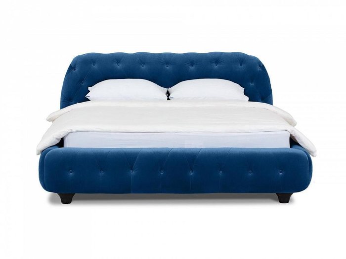 Кровать Cloud темно-синего цвета 160х200 - купить Кровати для спальни по цене 68080.0