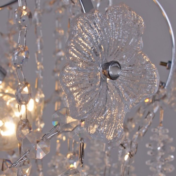 Хрустальная люстра 47300-0.3-10 CH (хрусталь, цвет прозрачный) - купить Подвесные люстры по цене 12860