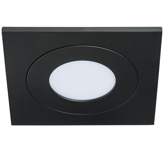 Светодиодный встраиваемый светильник Leddy 3000K черного цвета