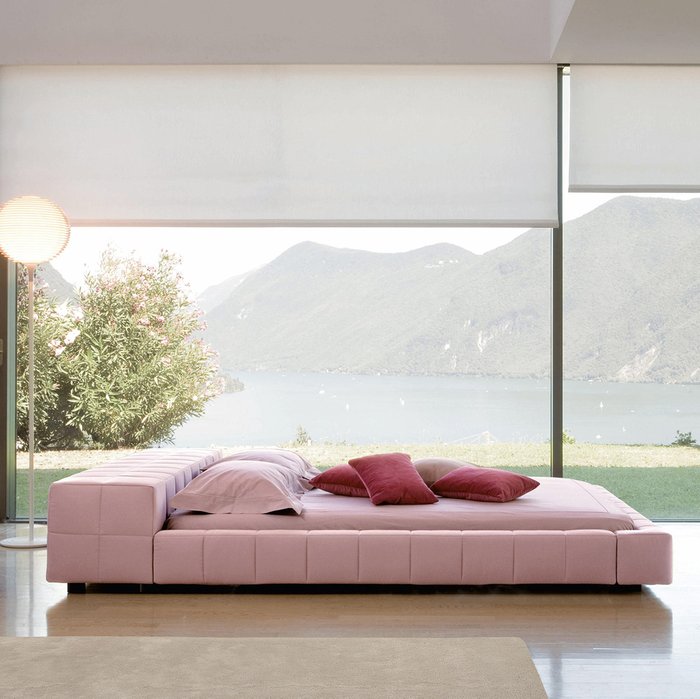 Кровать Squaring Isola Alta розового цвета 180х200 - купить Кровати для спальни по цене 242000.0
