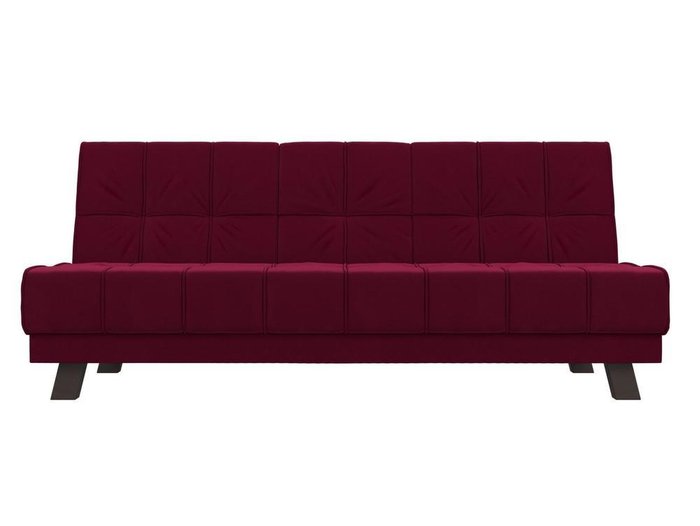 Прямой диван-кровать Винсент бордового цвета - купить Прямые диваны по цене 29999.0
