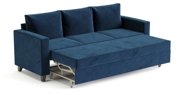 Диван-кровать Эмилио темно-синего цвета - лучшие Прямые диваны в INMYROOM
