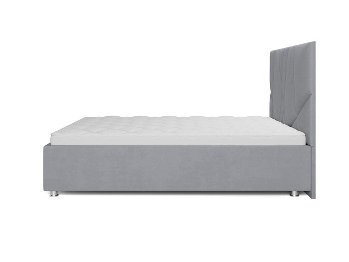 Кровать Стелла 160х200 серого цвета с подъемным механизмом - лучшие Кровати для спальни в INMYROOM