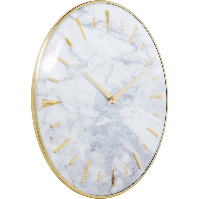 Часы настенные Marble белого цвета - купить Настенные часы по цене 13920.0 Часы настенные Marble белого цвета - купить Настенные часы по цене 13920.0