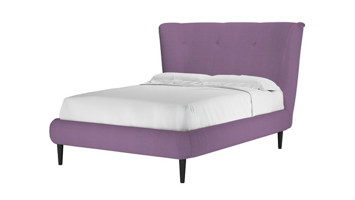 Кровать Дублин 140х200 фиолетового цвета - купить Кровати для спальни по цене 60600.0